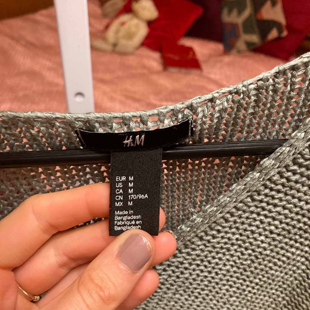 Light blue knit pullover